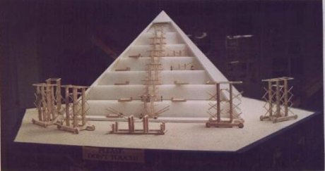 One of the pyramid displays